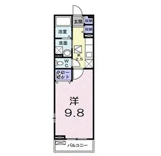 カーサ プラシード【1階】の間取り
