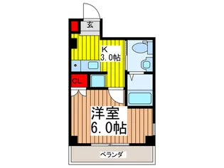 ツインクレスト童夢I【3階】の間取り