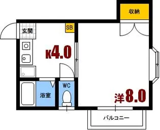メゾン宮の町【1階】の間取り