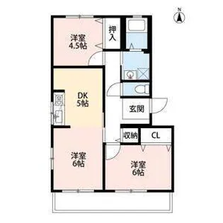 シャトーピア四辻 A棟【2階】の間取り