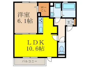 カーサ【2階】の間取り