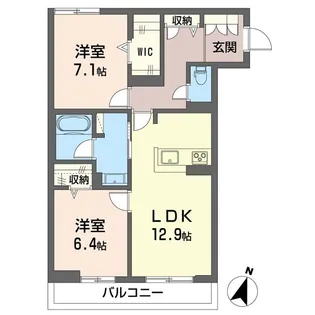 新築 Shamaison セルディーナ イースト【1階】の間取り