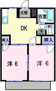 エルディムハリッズ【1階】の間取り