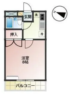 コーポモビリエ2号館【2階】の間取り