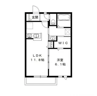 リアン テラス B棟【2階】の間取り
