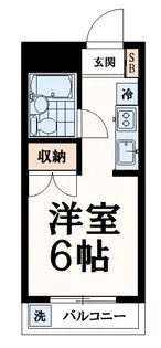 ラフォーレ湯船【4階】の間取り