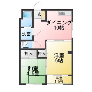 ゴールデンマンション【2階】の間取り