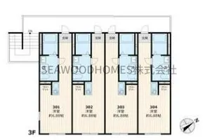 スターアライズ横濱六浦【3階】の間取り