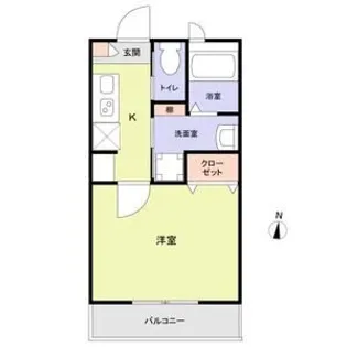 セレーノ西谷【1階】の間取り