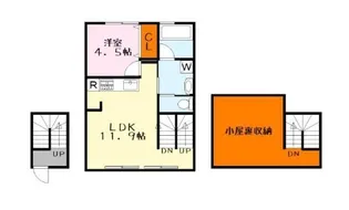 ビエノス欲賀【2階】の間取り