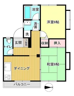 ヒバリーヒルズ【2階】の間取り