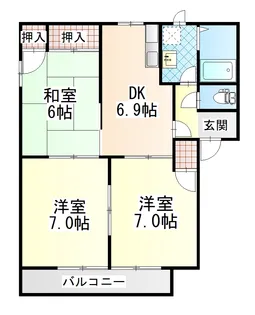 メゾンルミエール【1階】の間取り