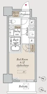 HF川口駅前レジデンス【6階】の間取り