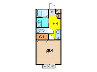 レクール大江【1階】の間取り