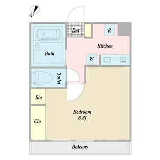 松本マンション【1階】の間取り