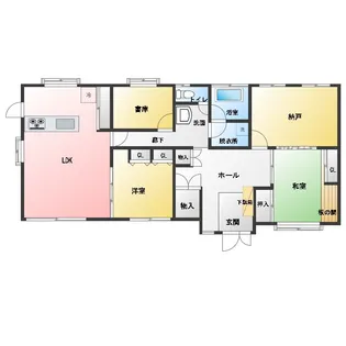 カーサフィオーリI Piano Terra【1階】の間取り