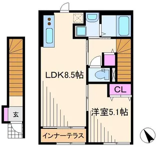 KM Casa新横浜【2階】の間取り