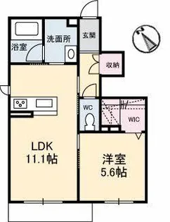 シャーメゾン杢 01棟【1階】の間取り
