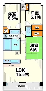 深大寺レジデンス【8階】の間取り