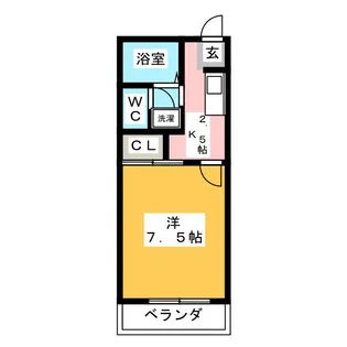 ミノタハイツ出川III【2階】の間取り