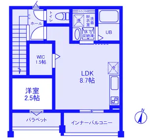 グレイシャス白岡【2階】の間取り