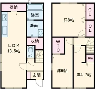 Laximo D棟の間取り