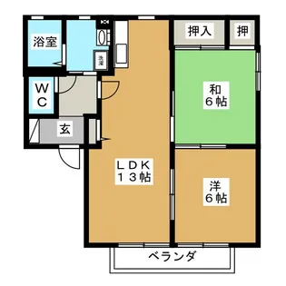 ベルグランデ長泉D【2階】の間取り