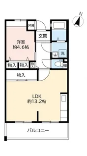 URアルビス五月ヶ丘【2階】の間取り