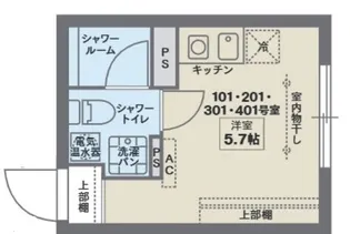 ココフラット平和島【1階】の間取り