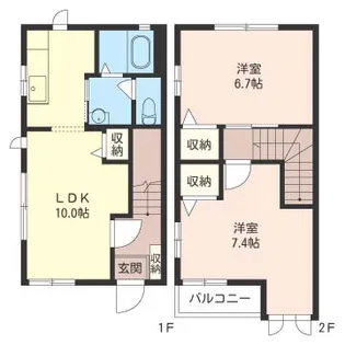 クレールの間取り