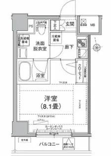ティモーネ日暮里イースト【5階】の間取り
