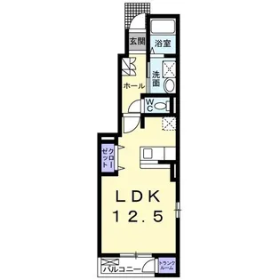 カーサ・フィオーレ【1階】の間取り