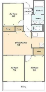 ネオ・プロミネンス【5階】の間取り