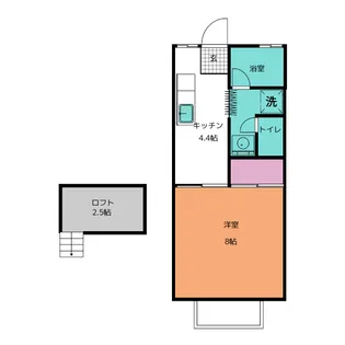 メゾンウィスタリア【2階】の間取り