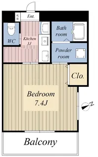 リックアート亀戸【2階】の間取り