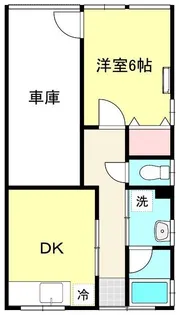 アパートあらい【1階】の間取り