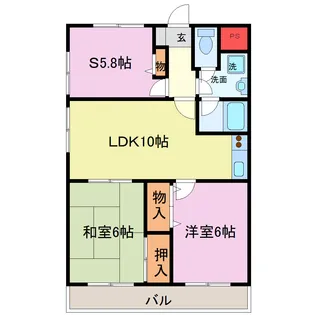 ボナセーラ竹田【4階】の間取り