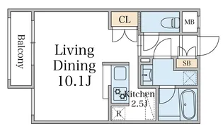 エクセルシオール目黒三田【3階】の間取り