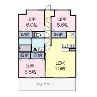 アステージ【2階】の間取り