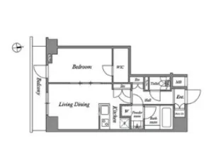 ザ・レジデンス神楽坂I【3階】の間取り