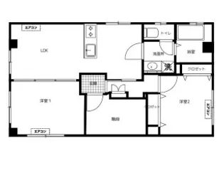 ジュメイラ阿佐ヶ谷【3階】の間取り