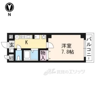 ジェルメ行伊【3階】の間取り
