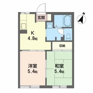 サラ・クレア レ A【1階】の間取り