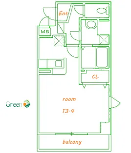 グランディオース【3階】の間取り