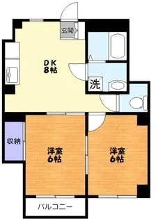 エクセレンス春日【3階】の間取り