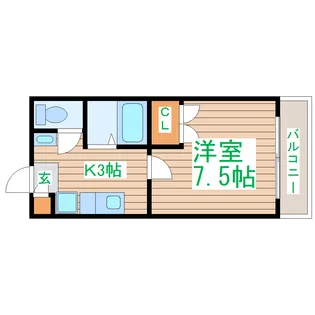 パレドゥエトワール【2階】の間取り