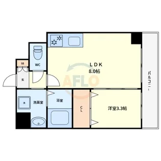 スプランディッド堺東【4階】の間取り