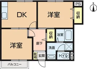 パインウェル【1階】の間取り