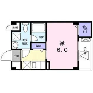 カレントウエスト糀谷【2階】の間取り
