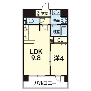 ライズ代継橋【8階】の間取り